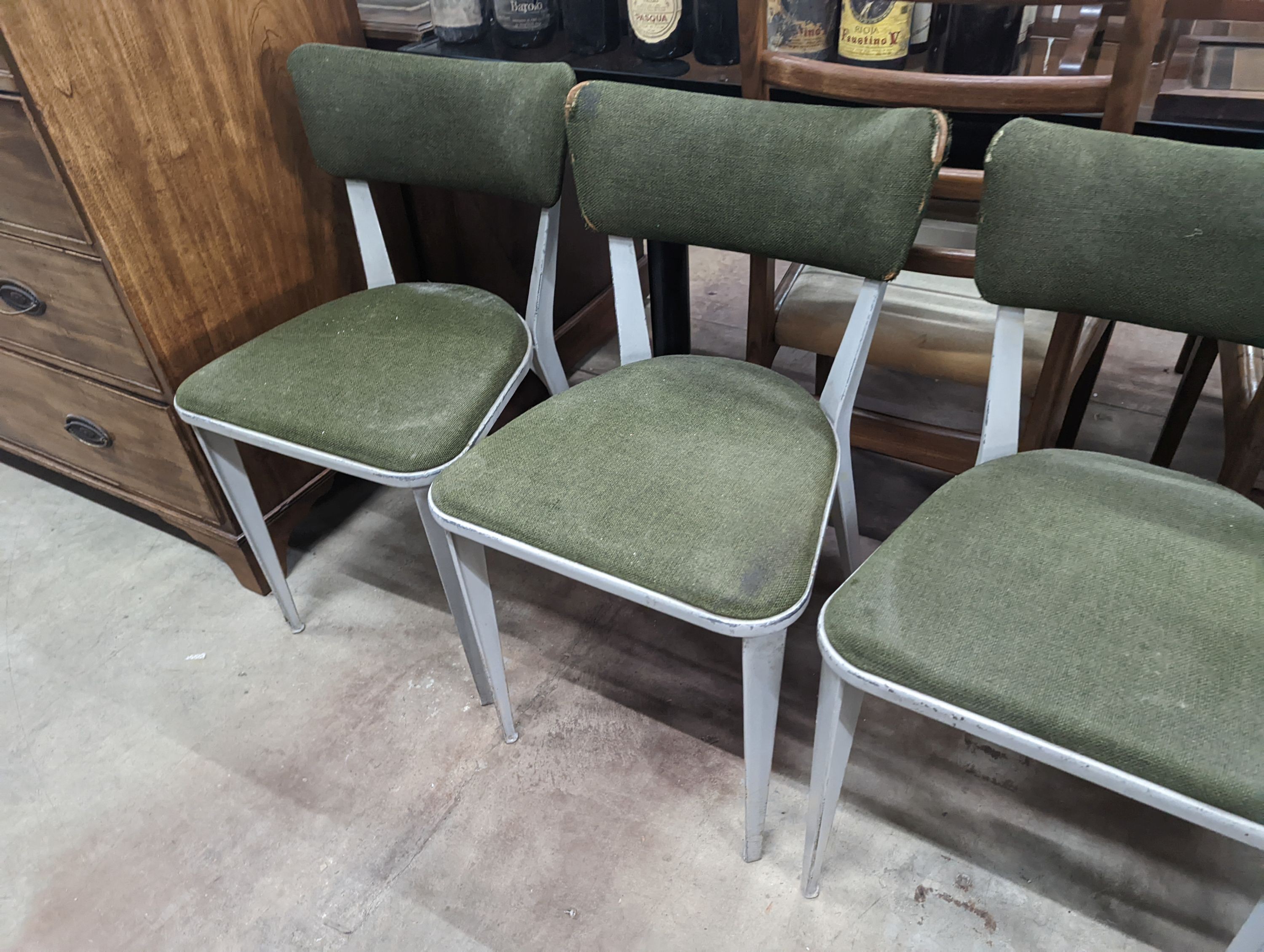 A set of six Ernest Race BA23 chairs